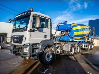 Man TGS 33.420 BBS + SEMI LIEBHERR 12M3 in vendita da Braem NV