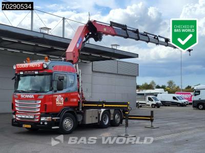 Scania G440 6X2 NL Crane Truck HMF 6020 K8 Kran Winch Retarder Lift-Steering Axle in vendita da BAS World B.V.
