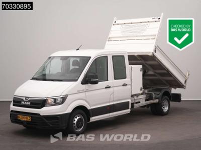 Man TGE 5.120 Dubbel Cabine Kipper met Kist Dubbellucht 3,5t Trekhaak Airco Cruise Camera Euro6 Tipper in vendita da BAS World B.V.