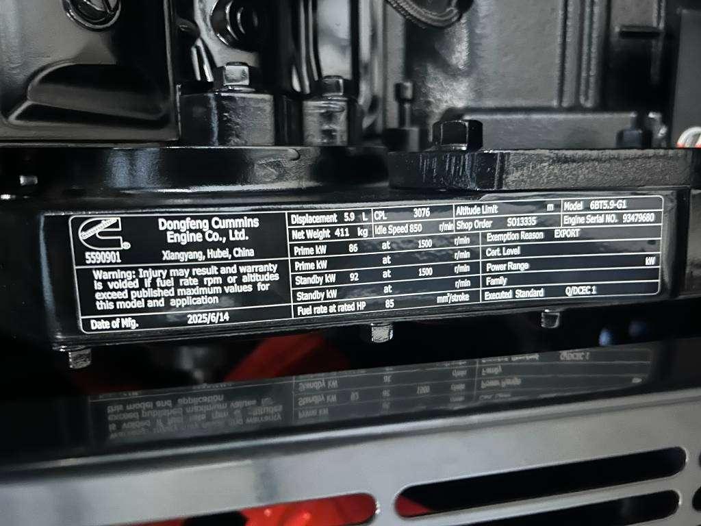 Cummins 6BT5.9-G1 - 110 kVA Generator - DPX-25105 Foto 10