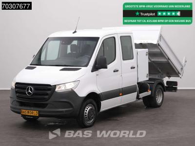 Mercedes-Benz Sprinter 514 CDI Automaat Dubbel Cabine Kipper met Kist Dubbellucht Airco Cruise MBUX CarPlay Euro6 in vendita da BAS World B.V.