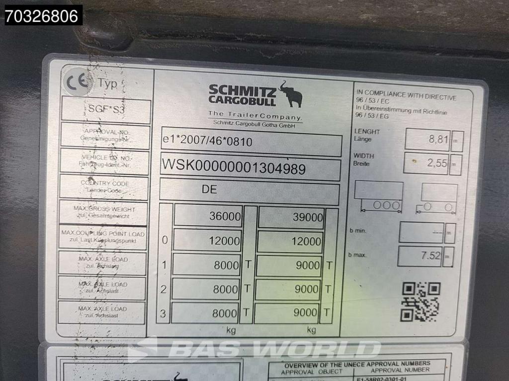 Schmitz SGF*S3 Isoliert Lift Axle APK 02/27 Foto 28