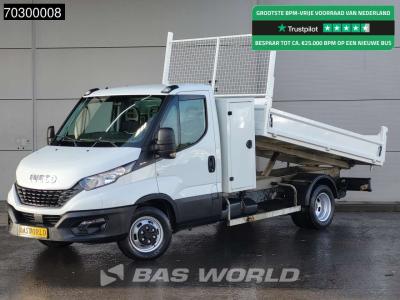Iveco Daily 35C14 Kipper met Kist Dubbellucht 3,5t Trekhaak Airco Cruise Euro6 Tippe Benne Kieper Airco T in vendita da BAS World B.V.