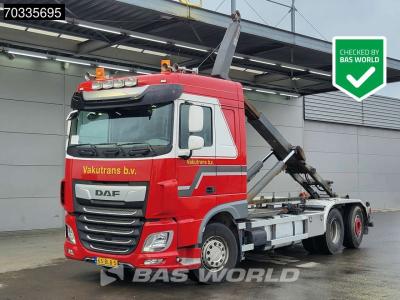Daf XF 480 XF 6X2 NL-Truck APK VDL S-25-6200 containersystem Lift+steering axle Automatic Euro 6 in vendita da BAS World B.V.