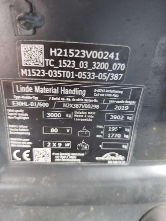 Linde E30HL-01/600 Foto 5