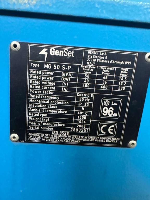 Genset MG 50 S-P Foto 3