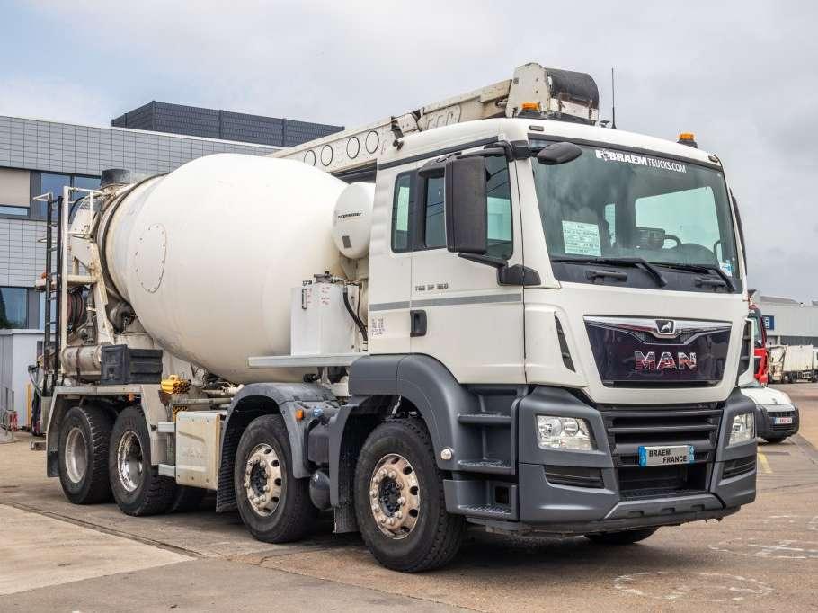Man TGS 32.360+PUTZMEISTER8M³+BAND/BELT/TAPIS Foto 6