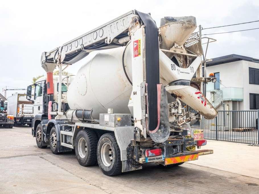 Man TGS 32.360+PUTZMEISTER8M³+BAND/BELT/TAPIS Foto 8