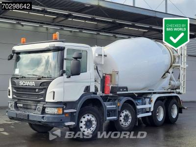 Scania P410 8X4 9m3 Liebherr mixer Automatic Steelsuspension Euro 6 in vendita da BAS World B.V.