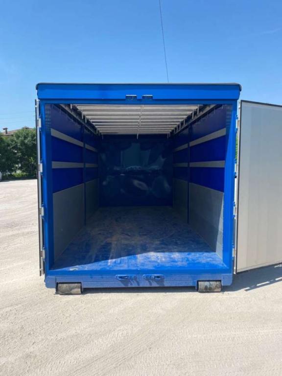 CONTAINER SCARRABILE NUOVO CENTINATO CON ALZA E A Foto 4