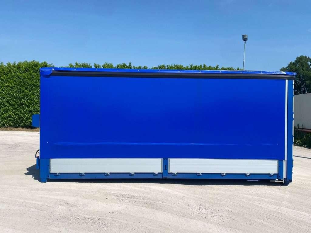 CONTAINER SCARRABILE NUOVO CENTINATO CON ALZA E A Foto 7