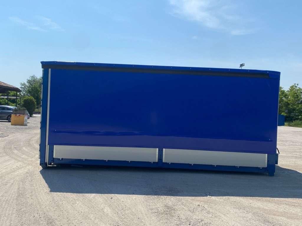 CONTAINER SCARRABILE NUOVO CENTINATO CON ALZA E A Foto 9
