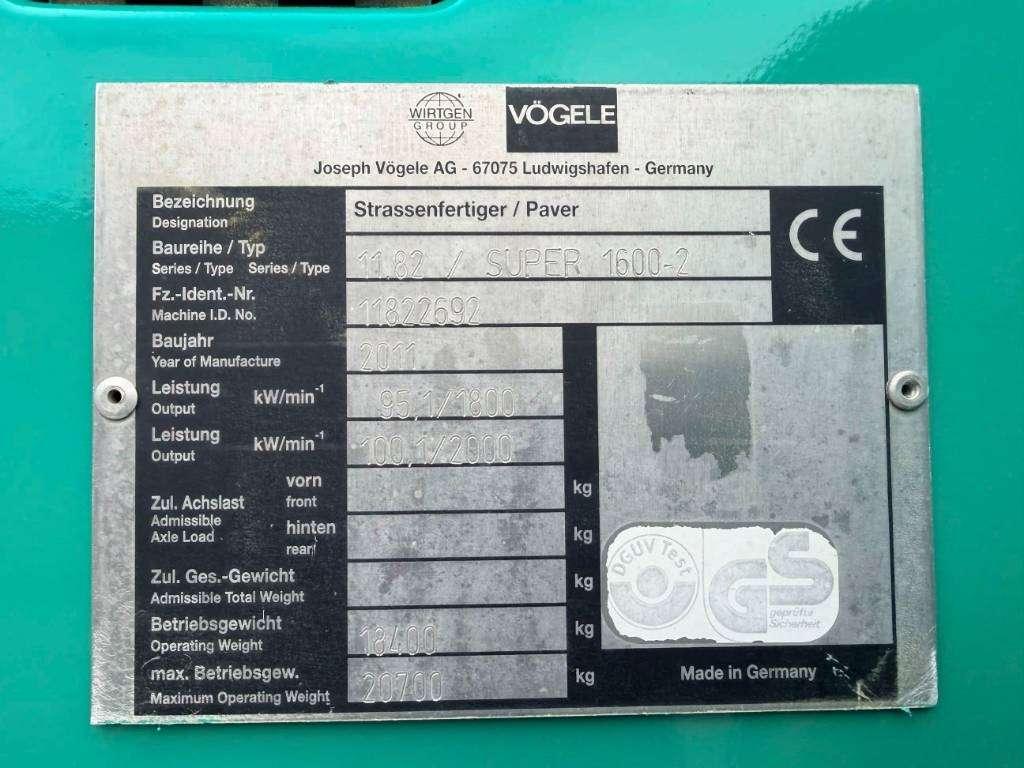 Vogele SUPER 1600-2 Foto 11