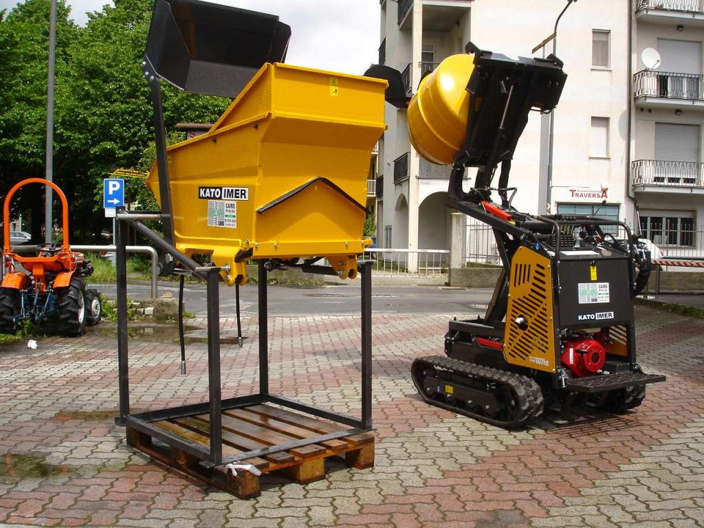 Kato Imer CARRY 107 HT BOTTE IMPASTATRICE SCARICO ALTO CARRO ALLARGABILE AUTOCARICANTE Foto 24