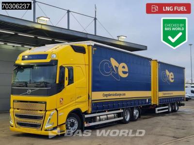 Volvo FH 460 6X2 Curtainsider Combi LNG Engine Sliding roof I-Park cool VEB+ in vendita da BAS World B.V.