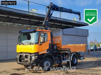 Renault C380 4X4 HIAB X-Hiduo 138 ES-2 Crane 7m3 tipper Hydrodrive Big-Axle Euro 6 in vendita da BAS World B.V.