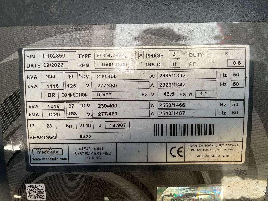 Pramac GSW1015B - 1016kVA Used Generator - DPX-12660 Foto 14