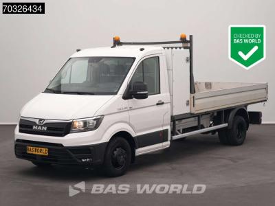 Man TGE 3.180 Open Laadbak 3,5t Trekhaak 180PK Navi Airco Cruise Euro6 Pritsche Pickup Open Box A/C Tow in vendita da BAS World B.V.