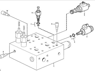 Volvo hydraulic valve for Volvo  L150E, L50D, L180F, L150F, L220E, L70E, L90E, L180E and L220F. in vendita da Balavto