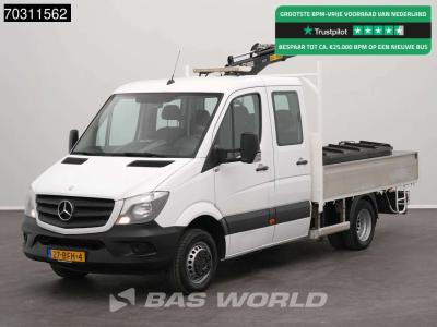Mercedes-Benz Sprinter 513 CDI Automaat Kraanwagen HIAB 017T Dubbellucht Trekhaak Airco Euro6 Kraan Crane Kranwag in vendita da BAS World B.V.