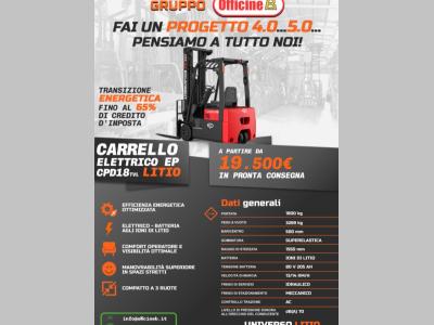 EP Equipment CPD18 LITIO in vendita da OfficineB Srls