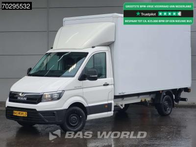 Man TGE 3.140 Laadklep Automaat Bakwagen Airco Cruise Camera Euro6 Meubelbak Koffer 20m3 Airco Cruise c in vendita da BAS World B.V.