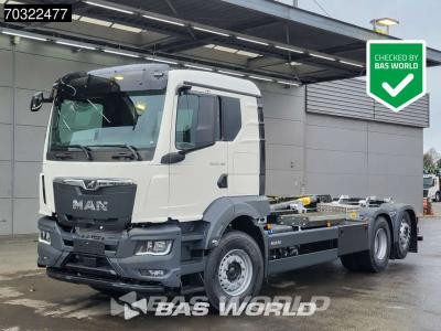 Man TGS 26.480 6X2 NEW! HYVA 26-60 S containersystem Lift+LenkAchse Airco Euro 6 in vendita da BAS World B.V.