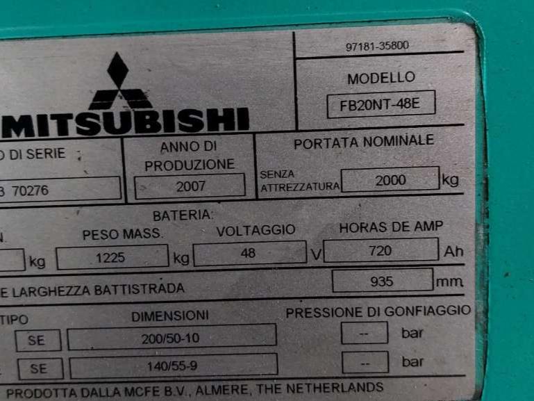 Mitsubishi FB20NT Foto 6