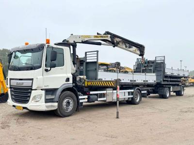 Daf CF400 17 Meter Palfinger Crane + Trailer in vendita da Boss Machinery