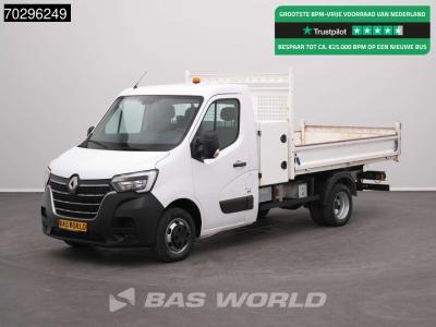 Renault Master 145PK Kipper met Kist Dubbellucht 3,5t Trekhaak LED Airco Cruise Euro6 Pritsche Pickup Airco in vendita da BAS World B.V.