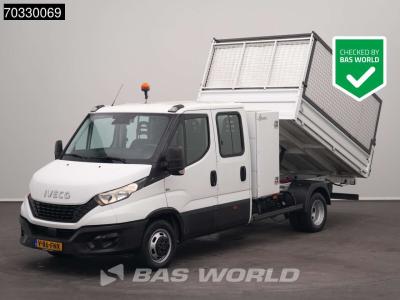 Iveco Daily 35C14 Kipper Dubbel Cabine met Kist Huif Dubbellucht 3,5t Trekhaak Airco Camera Euro6 Tipper in vendita da BAS World B.V.