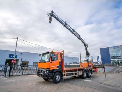 Renault C 430 DXI-6X4+ HIAB 18T/m / 3 EXT in vendita da Braem NV