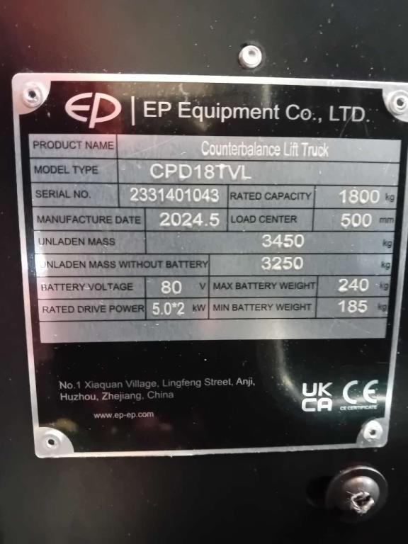 EP Equipment CPD18TVL Foto 7