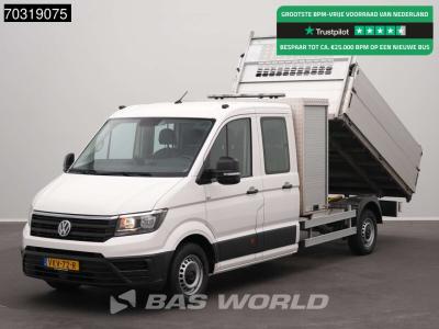 Volkswagen Crafter 140pk Kipper Dubbel Cabine met Kist Trekhaak Airco Cruise Camera Standkachel APK 03-2027 Eu in vendita da BAS World B.V.