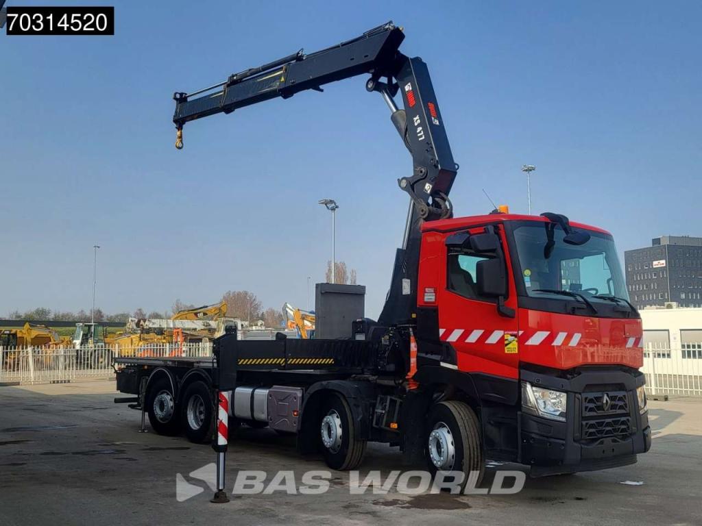 Renault C 460 8X2 HIAB 477EP-2 HIPRO Crane Kran Lift+steering axle Euro 6 Foto 3