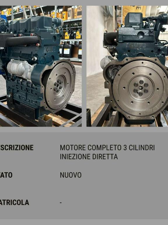 Kubota MOTORE NUOVO KUBOTA D1703 Foto 2