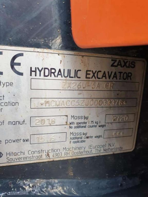 Hitachi ZX26U-5A Foto 7