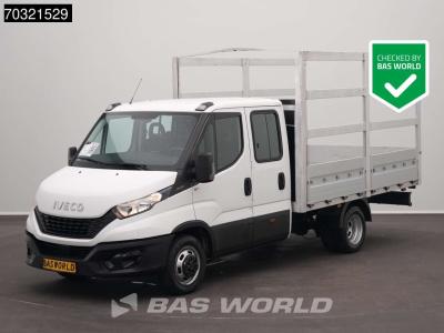 Iveco Daily 35C14 Dubbel Cabine Open Laadbak Huif Dubbellucht Airco 3,5t Trekgewicht Euro6 Prtische Picku in vendita da BAS World B.V.