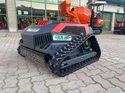 Gior TAGLIAERBA CINGOLATO GIOR 800 HYBRID - RADIOCOMANDATO - MOTORE POTENZIATO IBRIDO E BENZINA in vendita da Giordano Srl