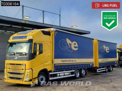 Volvo FH 460 6X2 Curtainsider Combi LNG Engine Sliding roof Lift Axle I-Park cool VEB+ in vendita da BAS World B.V.
