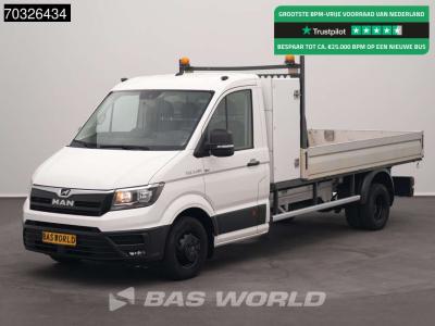 Man TGE 3.180 Open Laadbak 3,5t Trekhaak 180PK Navi Airco Cruise Euro6 Pritsche Pickup Open Box Airco T in vendita da BAS World B.V.