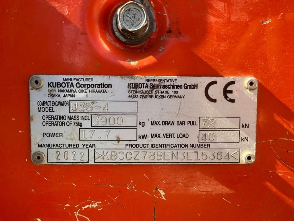 Kubota U36-4 Foto 12