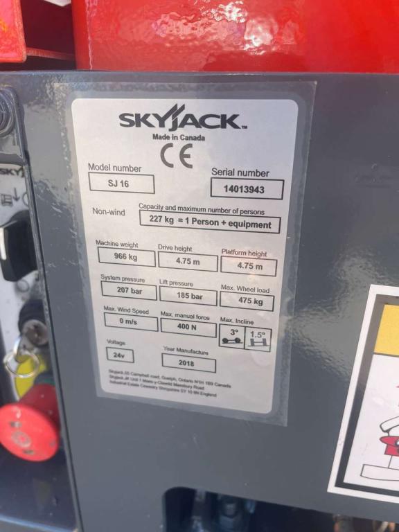 SkyJack SJ-16 Foto 8