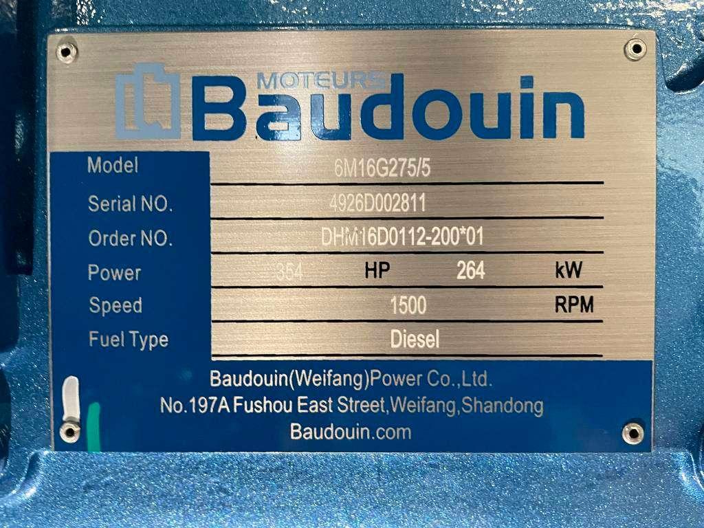 Baudouin 6M16G275/5 - 275 kVA Generator - DPX-19873 Foto 13
