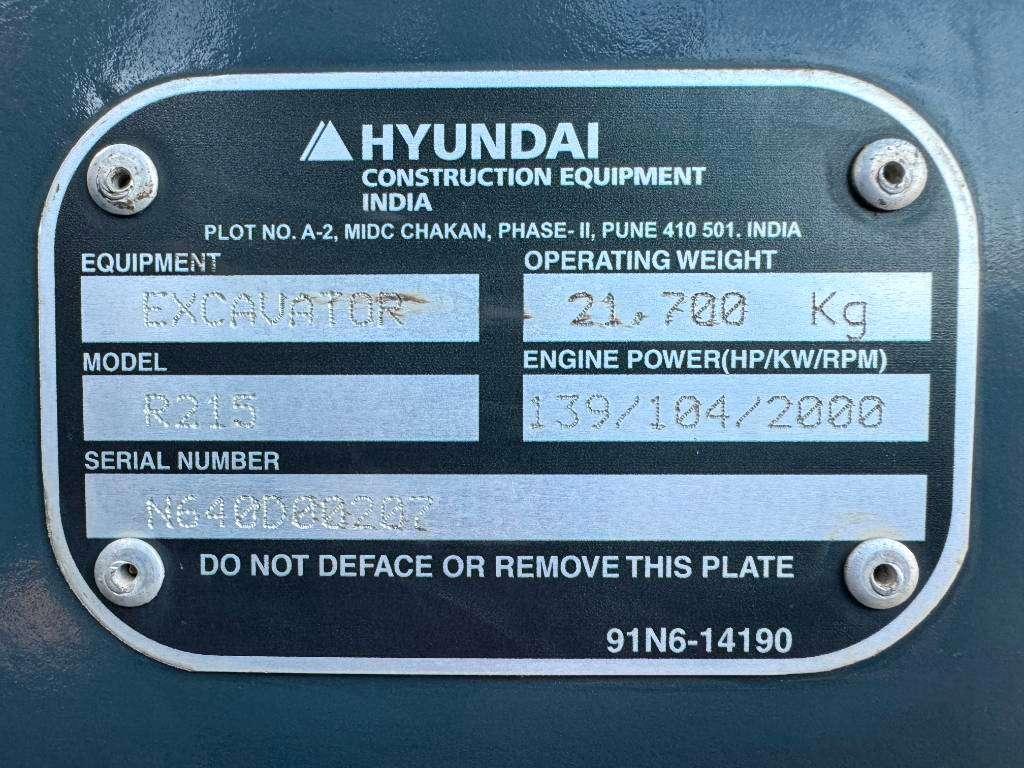 Hyundai R215 Excellent Condition / Low Hours Foto 19