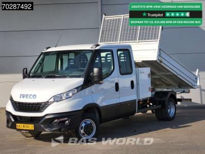 Iveco Daily 35C16 3.0L Kipper met Kist Dubbel Cabine Dubbellucht 3,5t Trekhaak Navi Airco Cruise Camera E in vendita da BAS World B.V.
