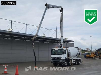 Mercedes-Benz Actros 3241 8X4 Schwing Stetter FBP 24-100 PUMI 7m3 mixer Full Steel Euro 5 in vendita da BAS World B.V.