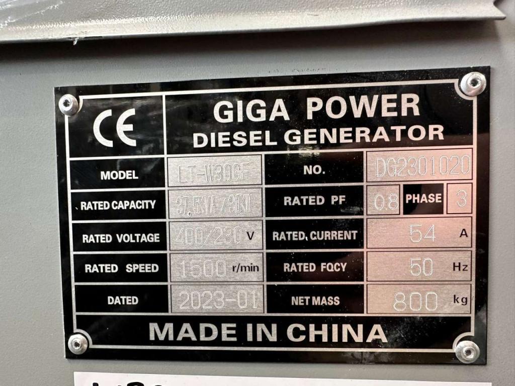 Giga Power LT-W30GF 37.5KVA closed set Foto 10