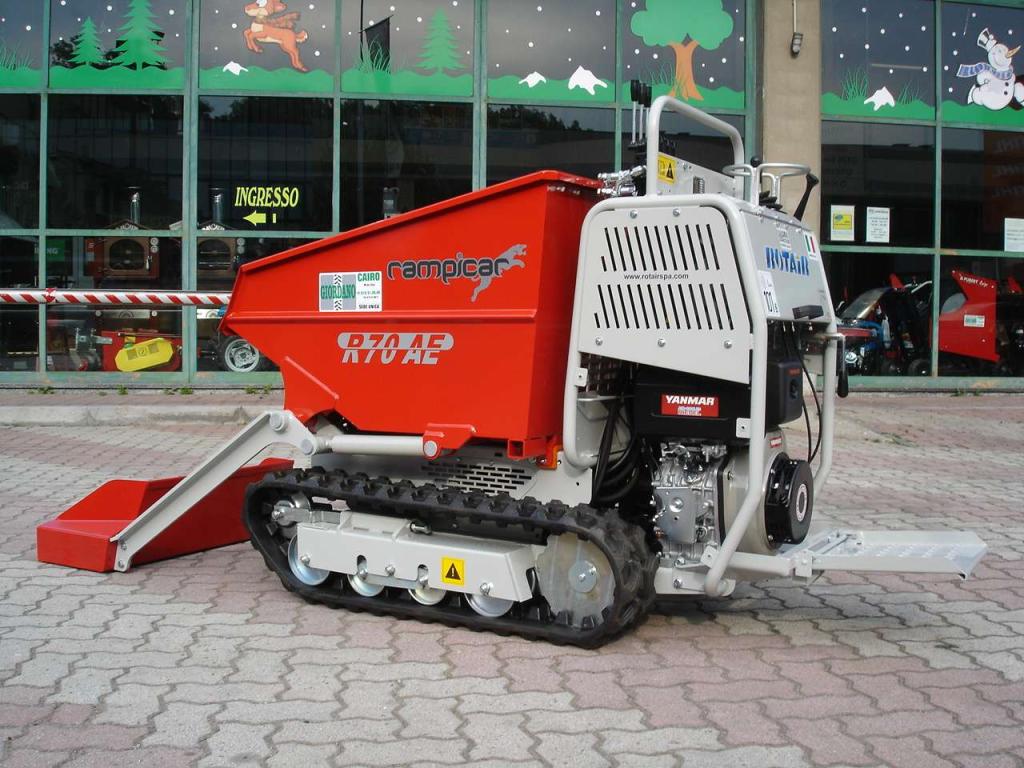 Rotair RAMPICAR R70 AE DUMPER AUTOCARICANTE - MOTORE DIESEL YANMAR Foto 5
