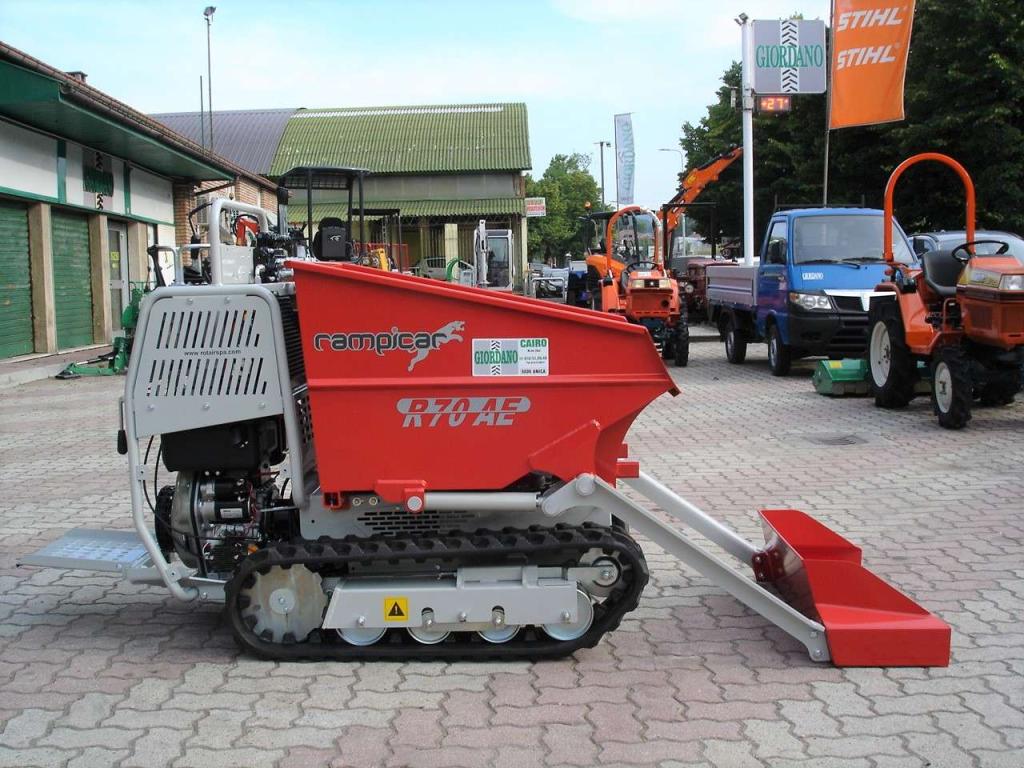 Rotair RAMPICAR R70 AE DUMPER AUTOCARICANTE - MOTORE DIESEL YANMAR Foto 6